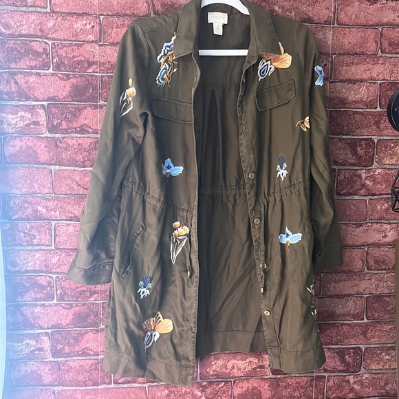 Embroidered Utility Jacket - Picture 1 of 4